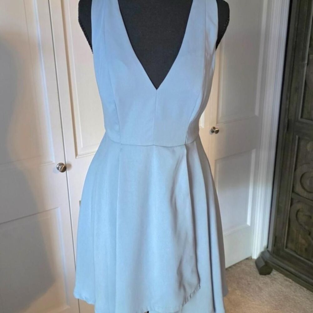 Lulus Women's Blue and White Dress